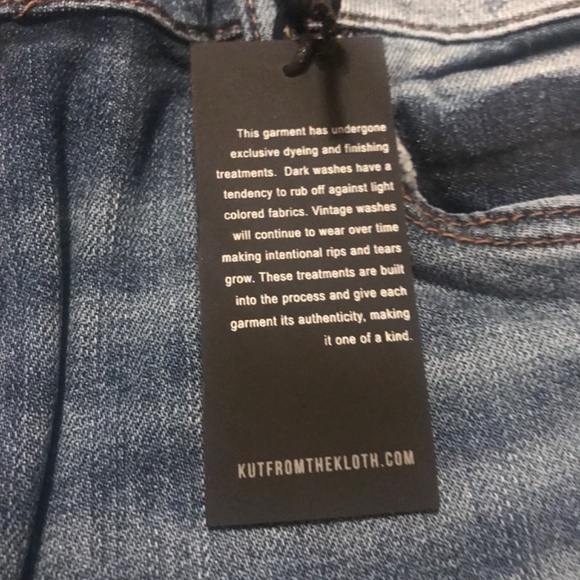 NWT!!! Kut From The Kloth Reese Ankle Straight Leg Jean, Size 12 - Picture 4 of 6